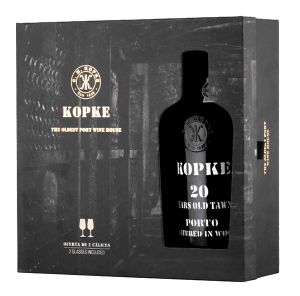 Sogevinus Coffret Kopke 20 ans a/verres Tawny Non millésime 75cl