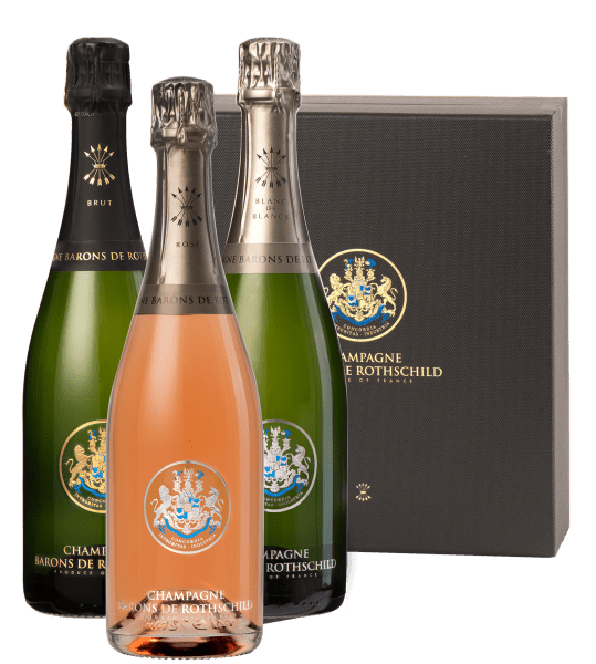  Barons de Rothschild Coffret Champagne Brut, Rosé & Blanc Coffret Non millésime 225cl