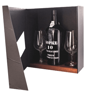  Sogevinus Coffret Kopke 10 ans a/verres Tawny Non millésime 75cl